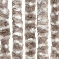 vidaXL Insektsgardin taupe och vit 100x200 cm chenille
