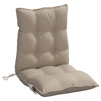 vidaXL Stolsdynor 6 st taupe oxfordtyg