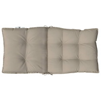vidaXL Stolsdynor 6 st taupe oxfordtyg