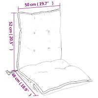 vidaXL Stolsdynor 6 st taupe oxfordtyg