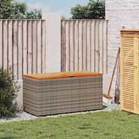 vidaXL Dynbox grå 110x50x54 cm konstrotting akaciaträ