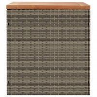 vidaXL Dynbox grå 110x50x54 cm konstrotting akaciaträ