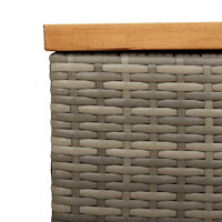 vidaXL Dynbox grå 110x50x54 cm konstrotting akaciaträ