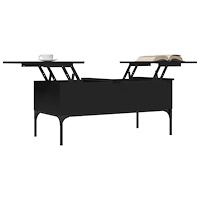 vidaXL Soffbord svart 100x50x45 cm konstruerat trä och metall