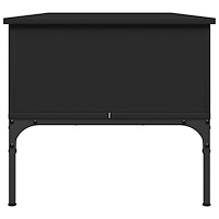 vidaXL Soffbord svart 100x50x45 cm konstruerat trä och metall