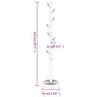 vidaXL Klädhängare blå 172 cm pulverlackerat järn