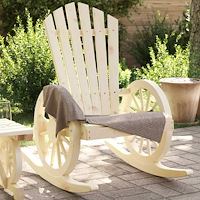vidaXL Gungstol adirondack massivt granträ