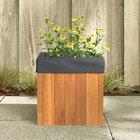 vidaXL Odlingslåda 25x25x25 cm massivt akaciaträ