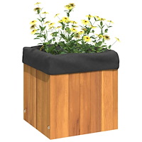 vidaXL Odlingslåda 25x25x25 cm massivt akaciaträ