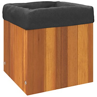 vidaXL Odlingslåda 25x25x25 cm massivt akaciaträ