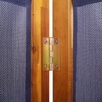 vidaXL Rumsavdelare 5 paneler mörkblå 350x180 cm