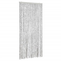 vidaXL Insektsgardin grå 100x230 cm chenille