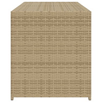 vidaXL Dynbox blandad beige 283L konstrotting