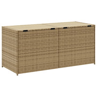 vidaXL Dynbox blandad beige 283L konstrotting
