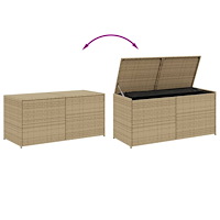 vidaXL Dynbox blandad beige 283L konstrotting