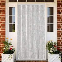 vidaXL Insektsgardin grå 56x185 cm chenille