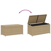 vidaXL Dynbox blandad beige 190L konstrotting