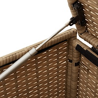 vidaXL Dynbox blandad beige 190L konstrotting