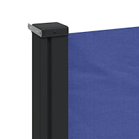 vidaXL Infällbar sidomarkis blå 140x600 cm