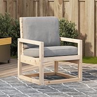 vidaXL Trädgårdsstol 57,5x63x76 cm massiv furu