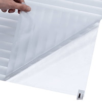 vidaXL Fönsterfilmer 4 st frostat randigt mönster PVC