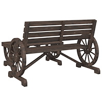 vidaXL Loungegrupp 4 delar massivt granträ