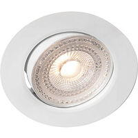 Llitt Sara 230V Dimbar downlight spotlight 3000K 400lm IP44 Vit