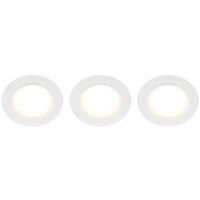 Llitt Doris 230V Dimbar downlight spotlight 3000K 400lm IP65 3-pack Vit