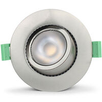 Llitt Ellen Infälld downlight Dim-to-Warm 520lm IP65 1-pack Borstad stål