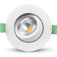 Llitt Lisa Dimbar Infälld downlight 3000K 600lm IP65 1-pack Vit