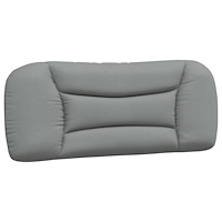 vidaXL Sängram utan madrass ljusgrå 100x200 cm tyg