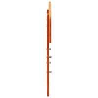 vidaXL Huvudgavel vaxbrun 90 cm massiv furu