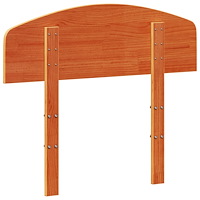 vidaXL Huvudgavel vaxbrun 90 cm massiv furu