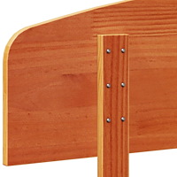 vidaXL Huvudgavel vaxbrun 90 cm massiv furu