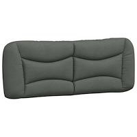 vidaXL Sängram utan madrass mörkgrå 120x200 cm tyg