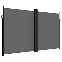 vidaXL Infällbar sidomarkis 200x600 cm antracit