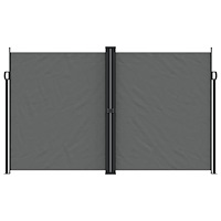 vidaXL Infällbar sidomarkis 200x600 cm antracit