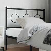 vidaXL Huvudgavel metall svart 100 cm