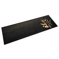 vidaXL Köksmatta maskintvättbar kryddor 60x180 cm sammet