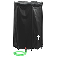 vidaXL Vattentank med kran vikbar 1000 L PVC