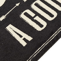 vidaXL Köksmatta maskintvättbar text Coffee 60x180 cm sammet