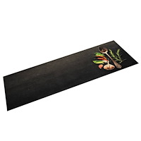 vidaXL Köksmatta maskintvättbar kryddor 45x150 cm sammet