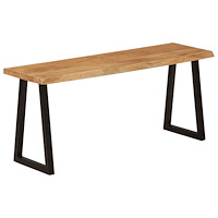 vidaXL Bänk med levande kant 105 cm massivt akaciaträ