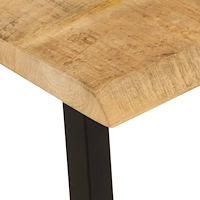 vidaXL Bänk med levande kant 105 cm massivt mangoträ