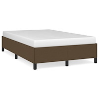 vidaXL sängram utan madrass mörkbrun 120x190 cm tyg