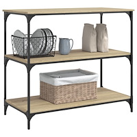 vidaXL Köksvagn sonoma-ek 102x50x95 cm konstruerat trä