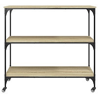 vidaXL Köksvagn sonoma-ek 102x50x95 cm konstruerat trä