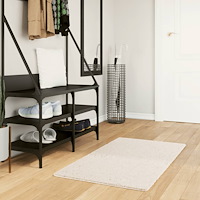 vidaXL Matta OVIEDO kort lugg beige 60x110 cm