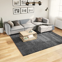 vidaXL Matta OVIEDO kort lugg antracit 240x240 cm