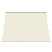 vidaXL Markis infällbar gräddvit 250x150 cm tyg och stål